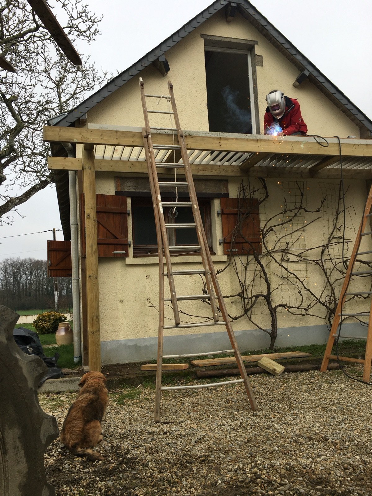 Le balcon et l'escalier extérieur