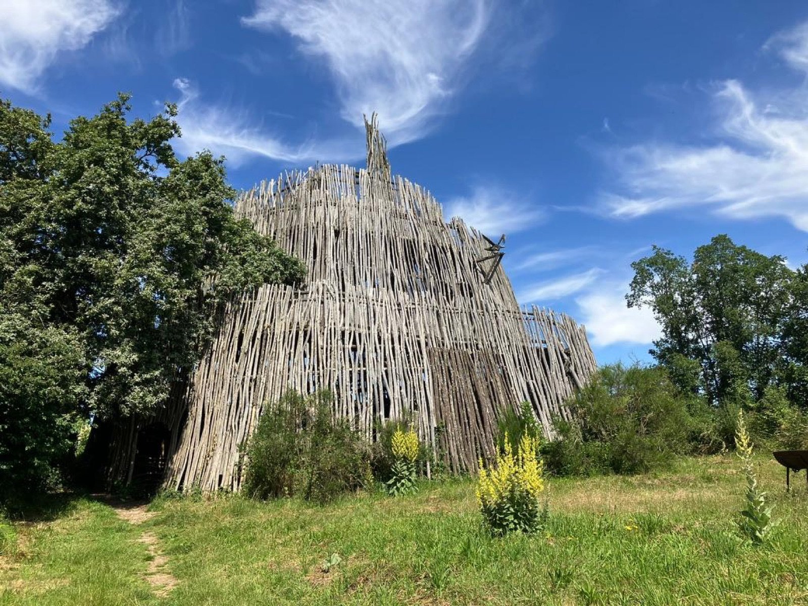 Structure en bois du belvédère de Fégréac