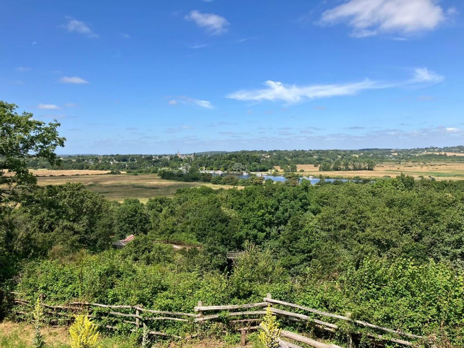 Paysage bocager vu depuis le belvédère