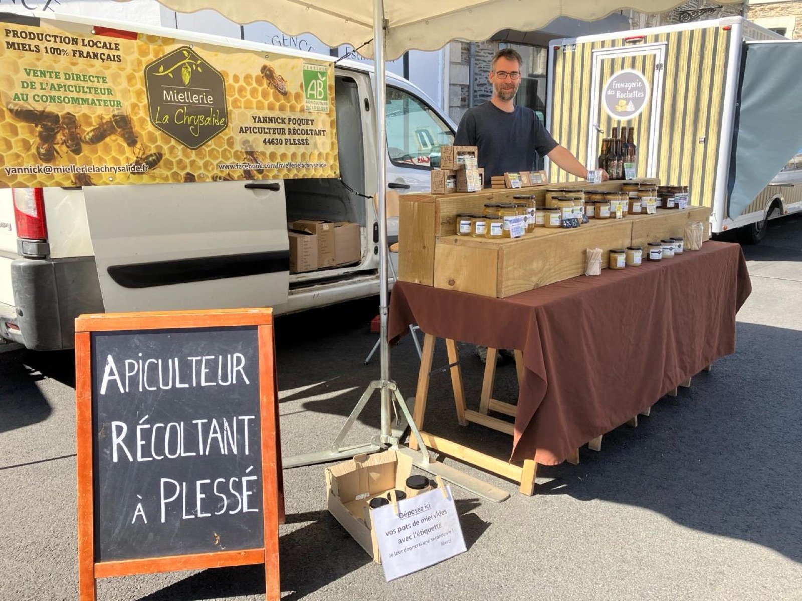Produits frais et locaux du marché du vendredi