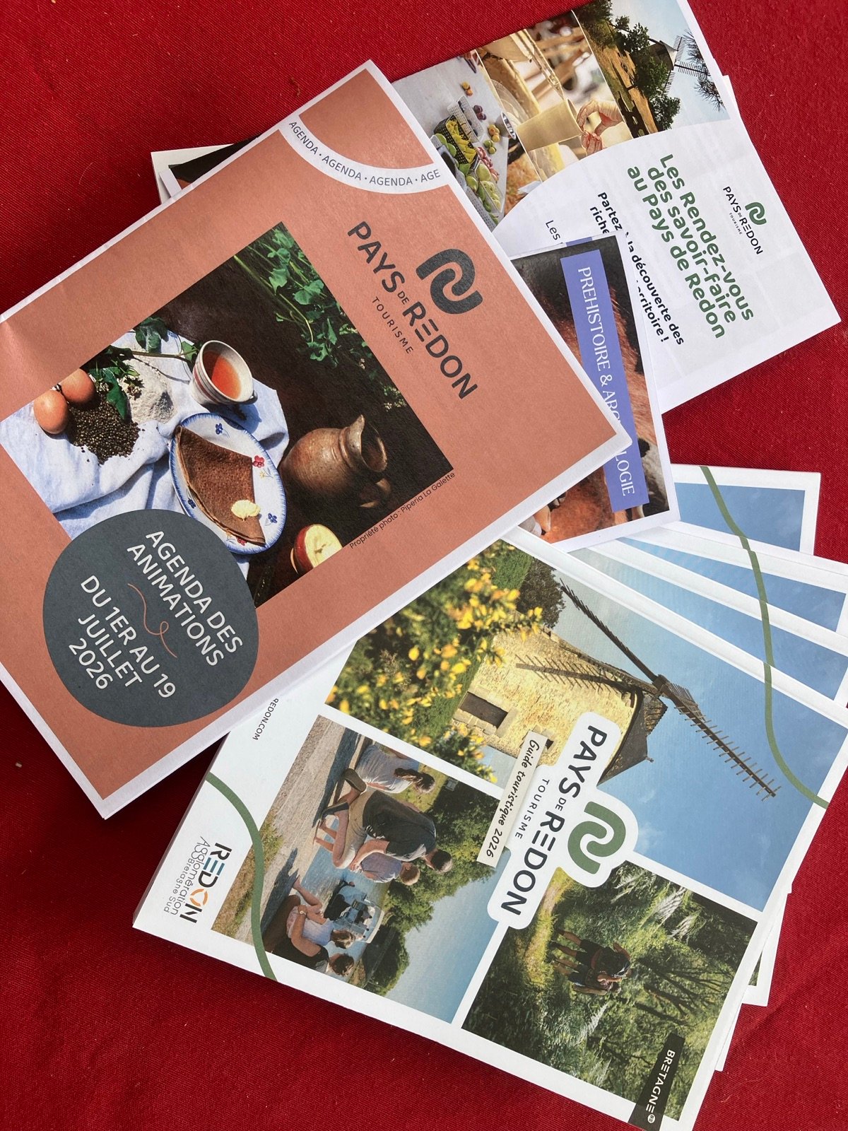 Brochures touristiques de la région disponibles à L'Arbre Émaillé